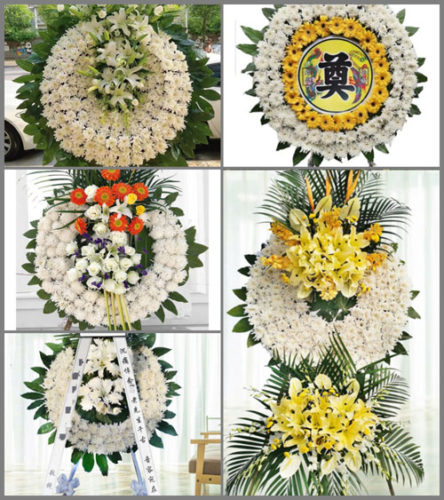 湖北黄冈市黄梅县五祖镇向桥村花圈速递